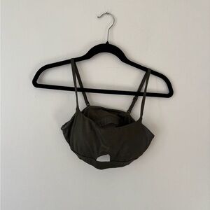 Aerie Olive Green Active Crop Top